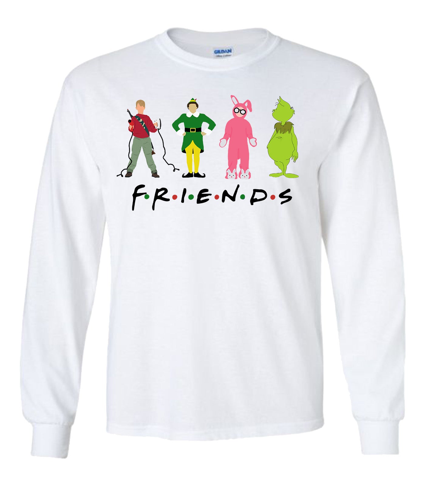 Friends Christmas Tee - Southern Grace Creations