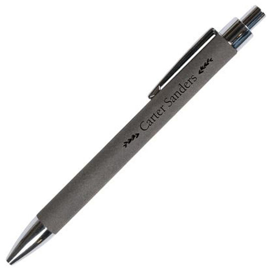 GREY FAUX LEATHER PEN - ENGRAVABLE - Southern Grace Creations