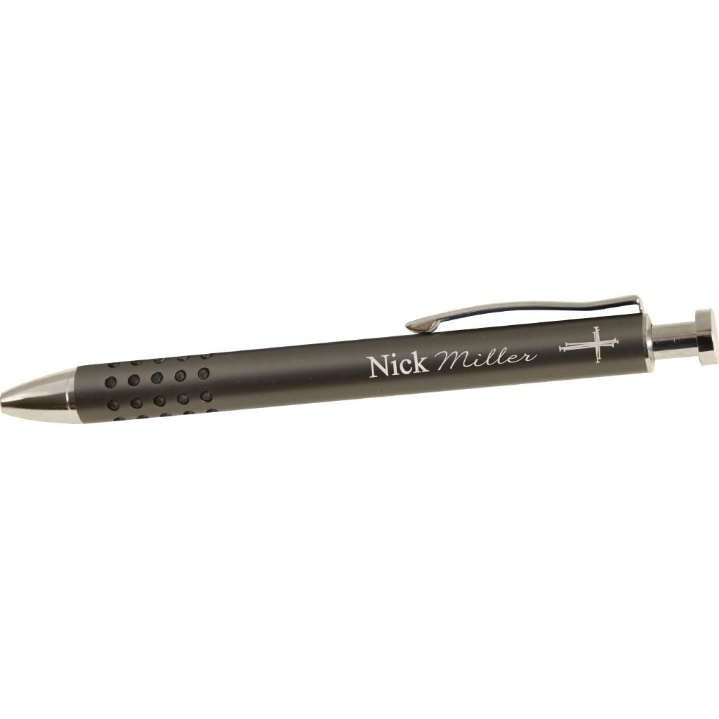 GREY METAL PEN - Engravable (ZMCA03) - Southern Grace Creations