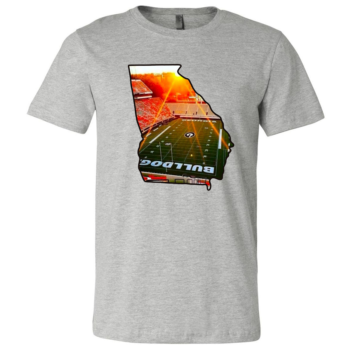 Georgia Bulldogs State Football Field - Athletic Heather (Tee/Hoodie/Sweatshirt) - Southern Grace Creations