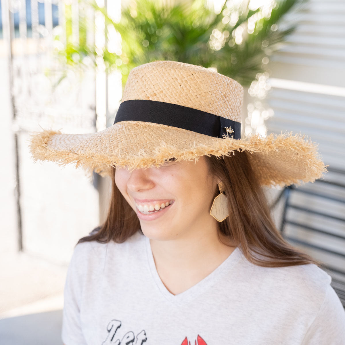 Hampton Sun Hat - Black - Southern Grace Creations