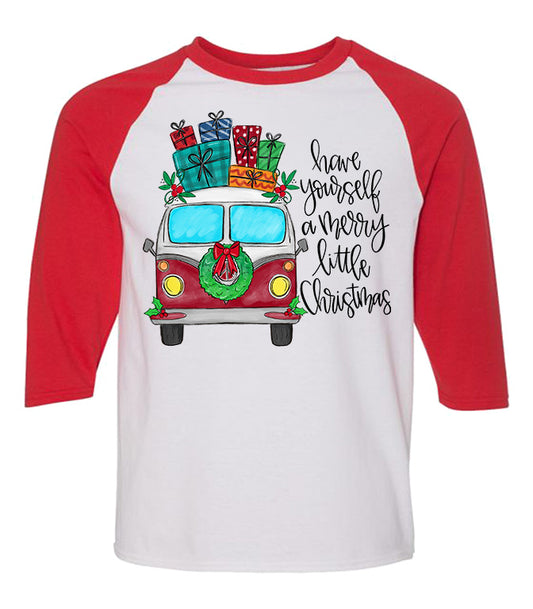 Have Yourself a Merry Little Christmas Van Tee - Southern Grace Creations