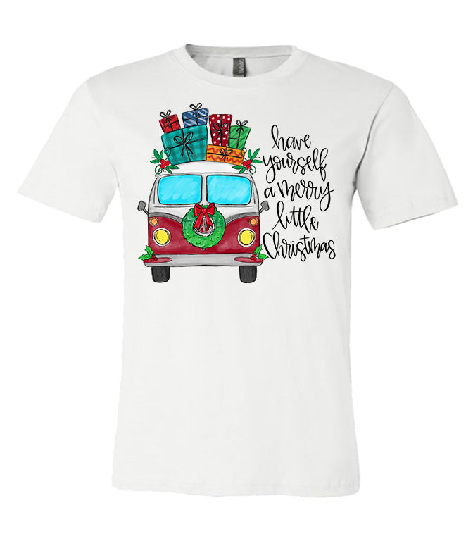 Have Yourself a Merry Little Christmas Van Tee - Southern Grace Creations