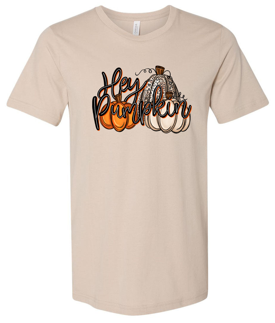 Hey Pumpkin - Soft Cream Tee - Southern Grace Creations