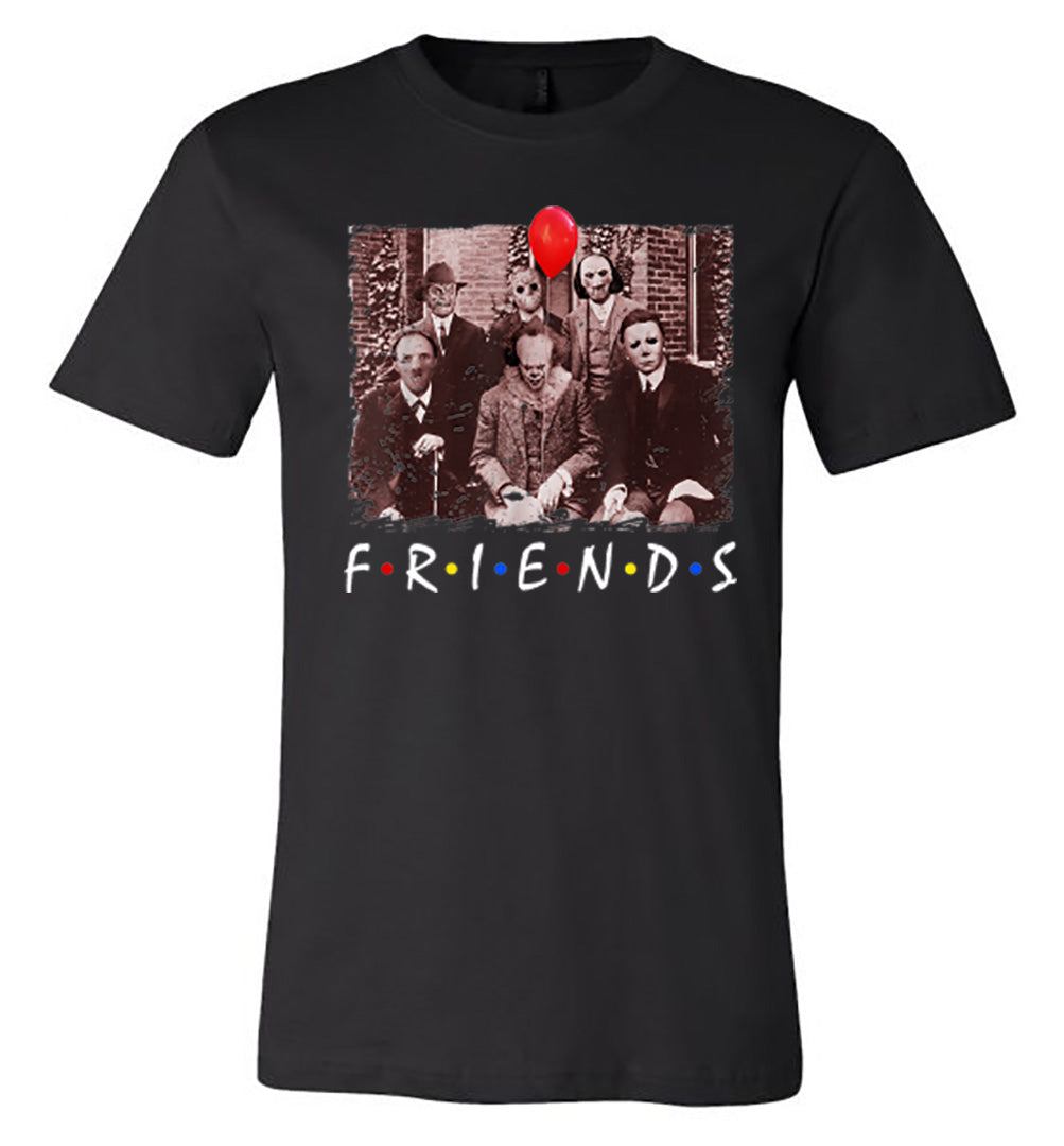 Horror - Friends - Black Short Sleeve Tee - Southern Grace Creations