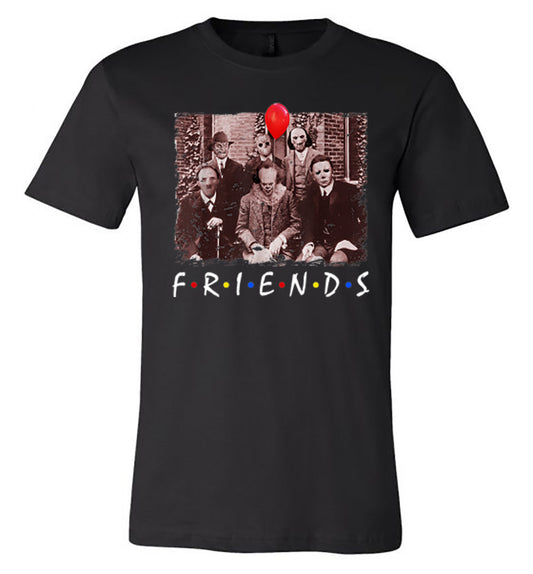 Horror - Friends - Black Short Sleeve Tee - Southern Grace Creations