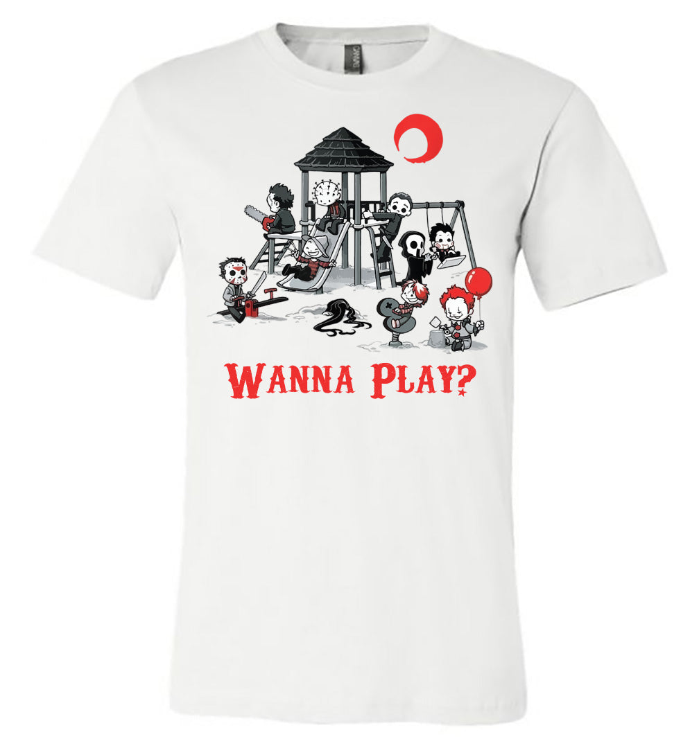Horror - Swingset - White Short Sleeve Tee - Southern Grace Creations