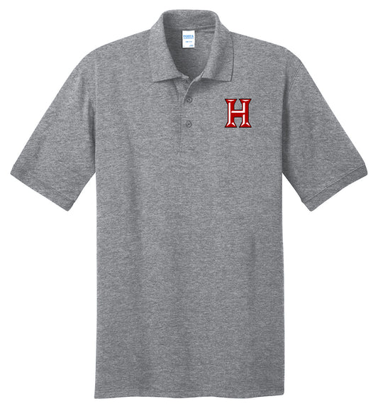 Howard - Adult Polo - Athletic Heather (kp55) - Southern Grace Creations