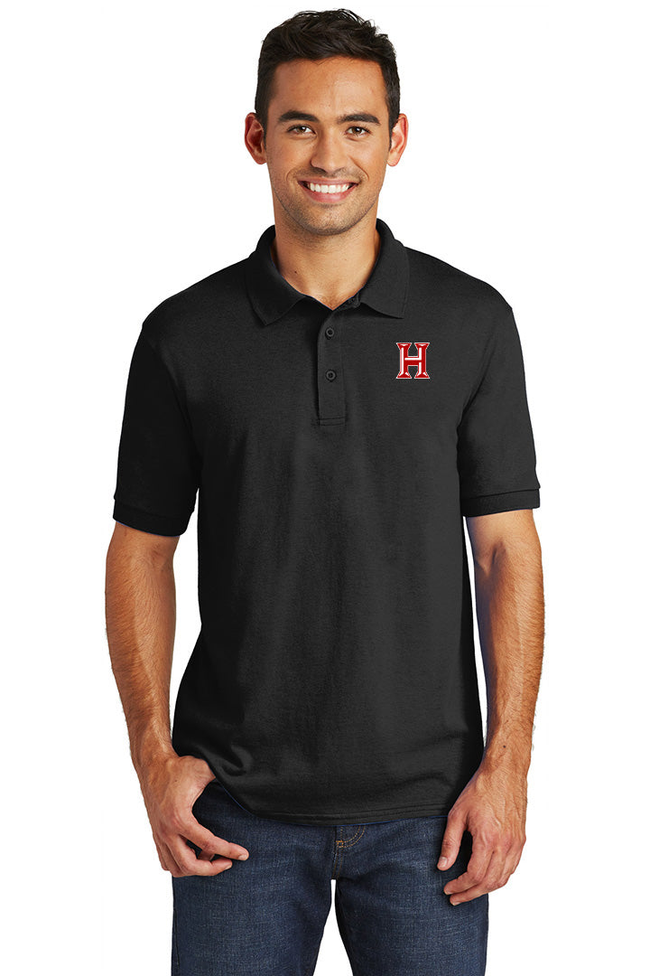 Howard - Adult Polo - Jet Black (kp55) - Southern Grace Creations