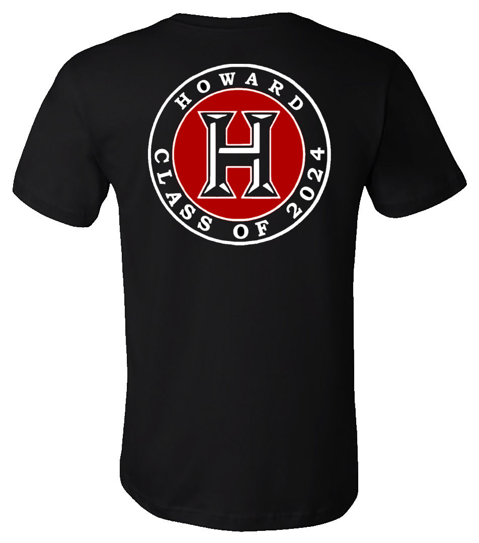 Howard - Circle with H - Class of 2024 - Southern Grace Creations