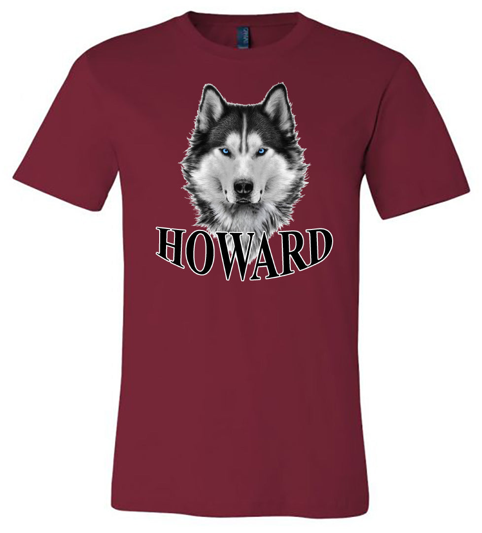 Howard - Husky Head - Cardinal Tee - Southern Grace Creations