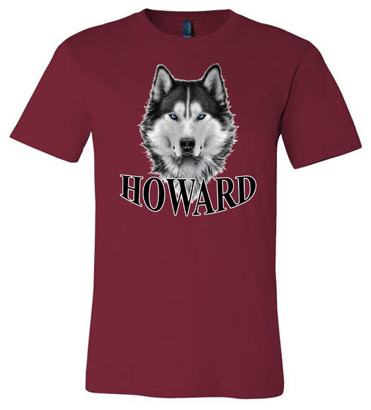 Howard - Husky Head - Cardinal Tee - Southern Grace Creations