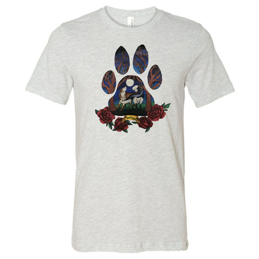 Howard - Husky Paw Painting - Ash (Tee/Hoodie/Sweatshirt) - Southern Grace Creations