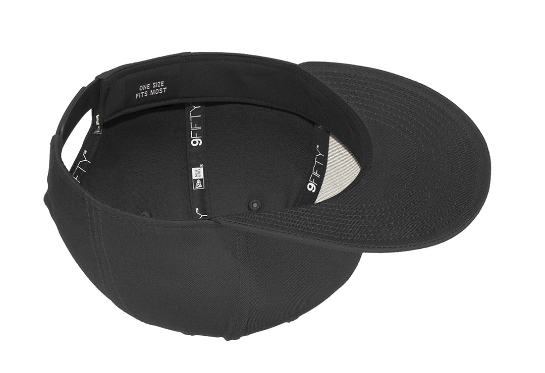Howard - New Era® - Flat Bill Snapback Cap (NE400) - Black - Southern Grace Creations