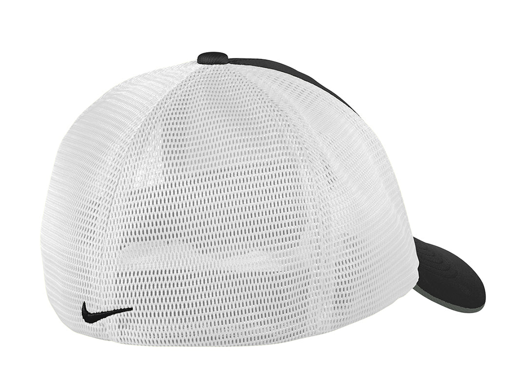 Howard - Nike Dri-FIT Mesh Back Cap (NKAO9293) - Black/White - Southern Grace Creations