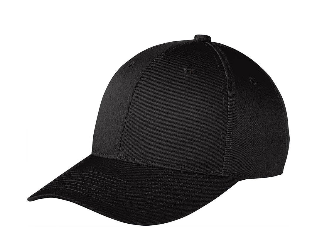 Howard Port Authority Snapback Fine Twill Cap (C801) - Black - Southern Grace Creations
