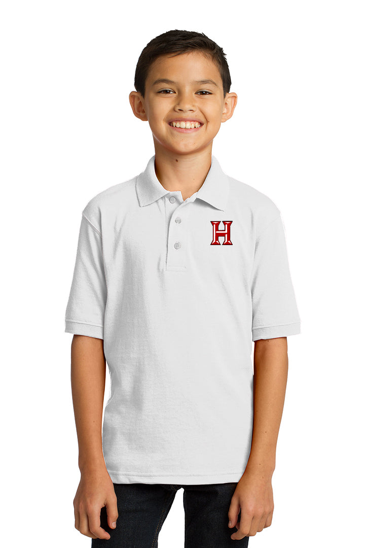 Howard - Toddler/Youth Polo - White (kp55y) - Southern Grace Creations