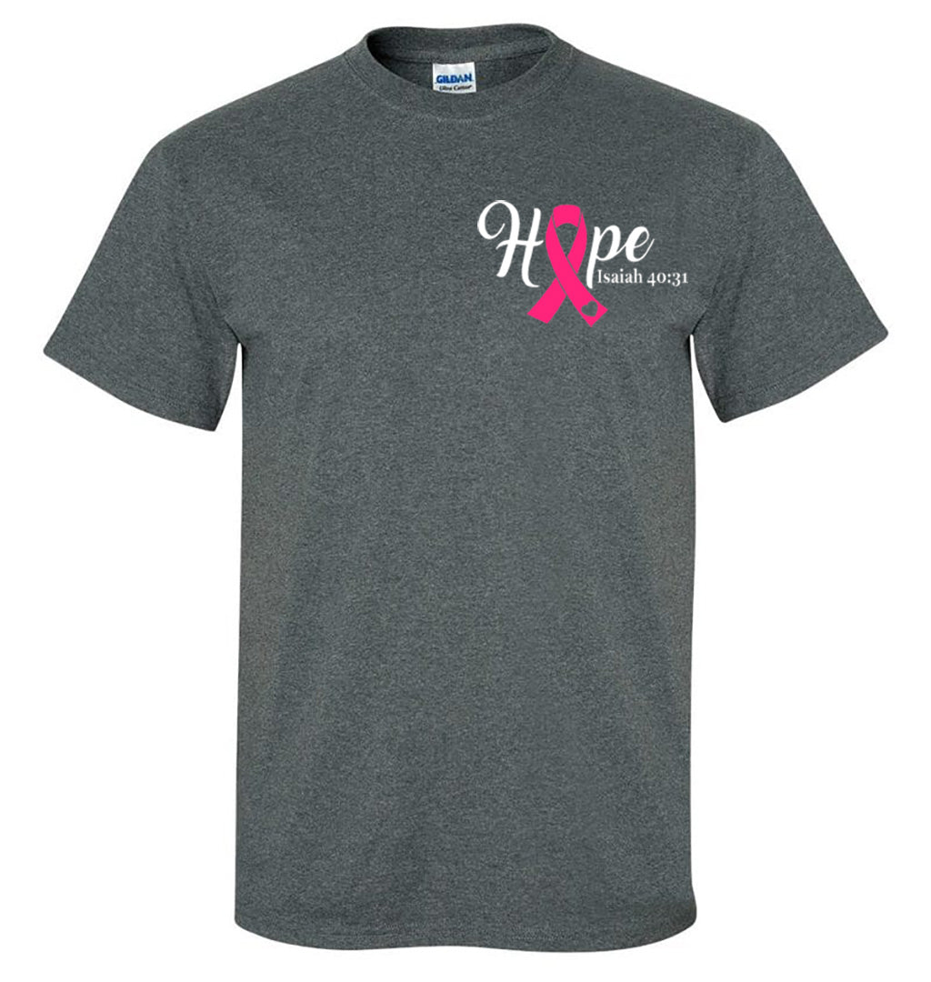 "I Choose Pink" - Breast Cancer Tee dark Heather Gray - Southern Grace Creations