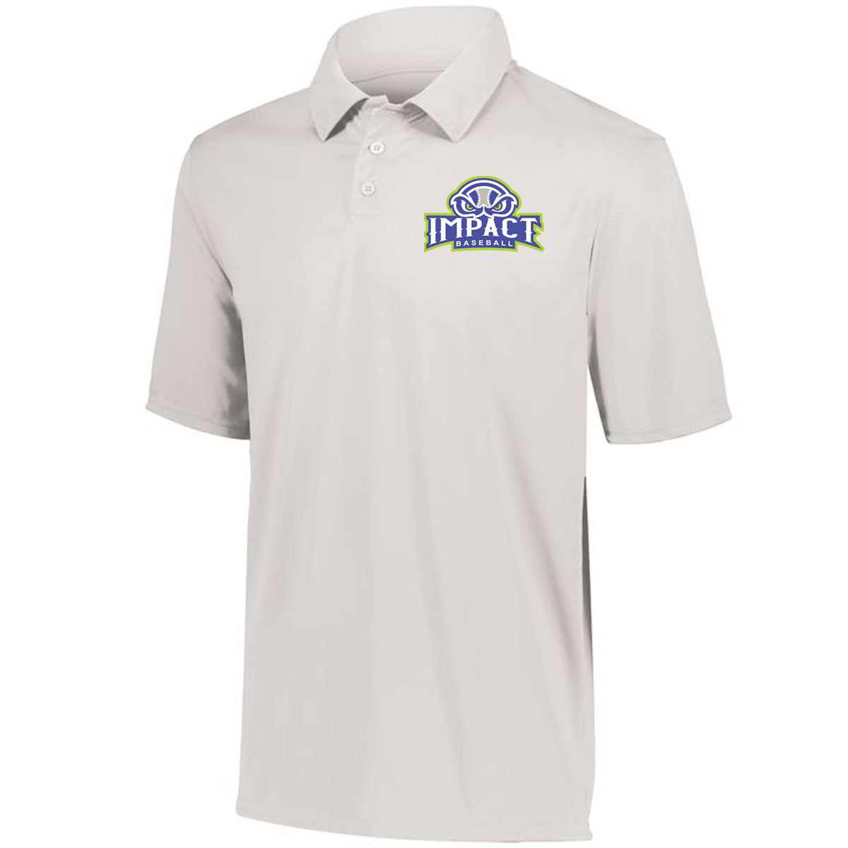 Impact - Varsity Vital Drifit Polo (5017) - White - Southern Grace Creations