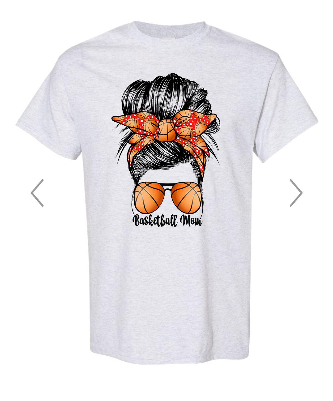 John Hancock - Basketball Mom Messy Bun - Ash (Tee/Hoodie/Sweatshirt) - Southern Grace Creations