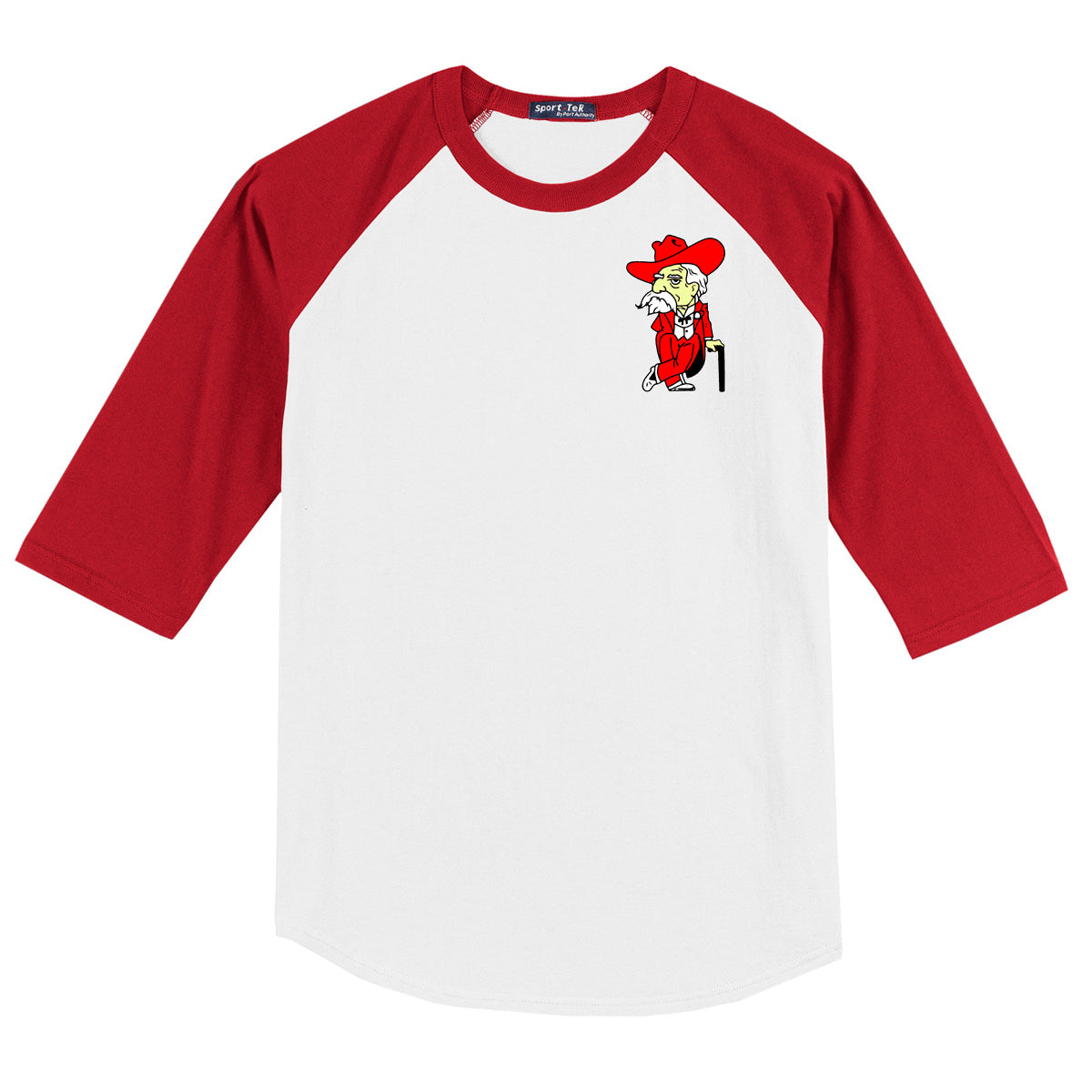 John Hancock - Colonel - Baseball Raglan - Red/White (T200) - Southern Grace Creations