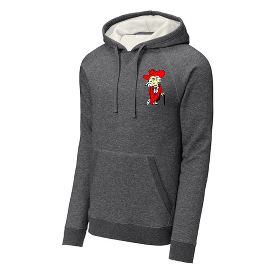 John Hancock - Graphite Heather Hoodie with Colonel (left chest) - Sport-Tek Drive Fleece (STF200) - Southern Grace Creations
