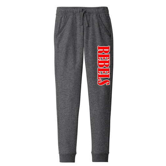 John Hancock - Graphite Heather Joggers with Rebels - Sport-Tek Drive Fleece (STF204) - Southern Grace Creations