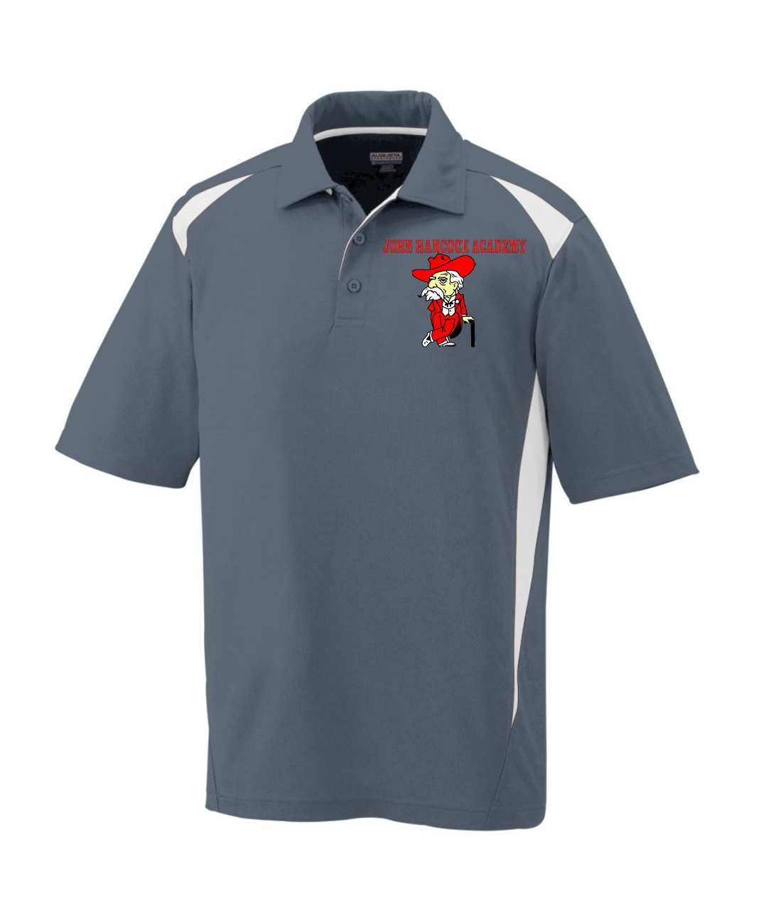 John Hancock - Rebel Mascot Polo - Graphite (5012/5013) - Southern Grace Creations