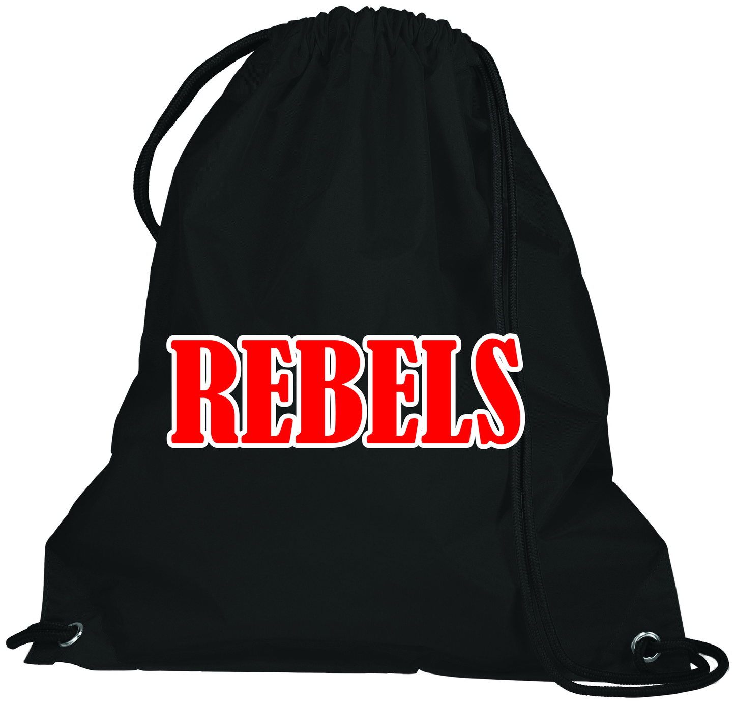 John Hancock - Rebel Nation Drawstring Bag - Black (1905) - Southern Grace Creations