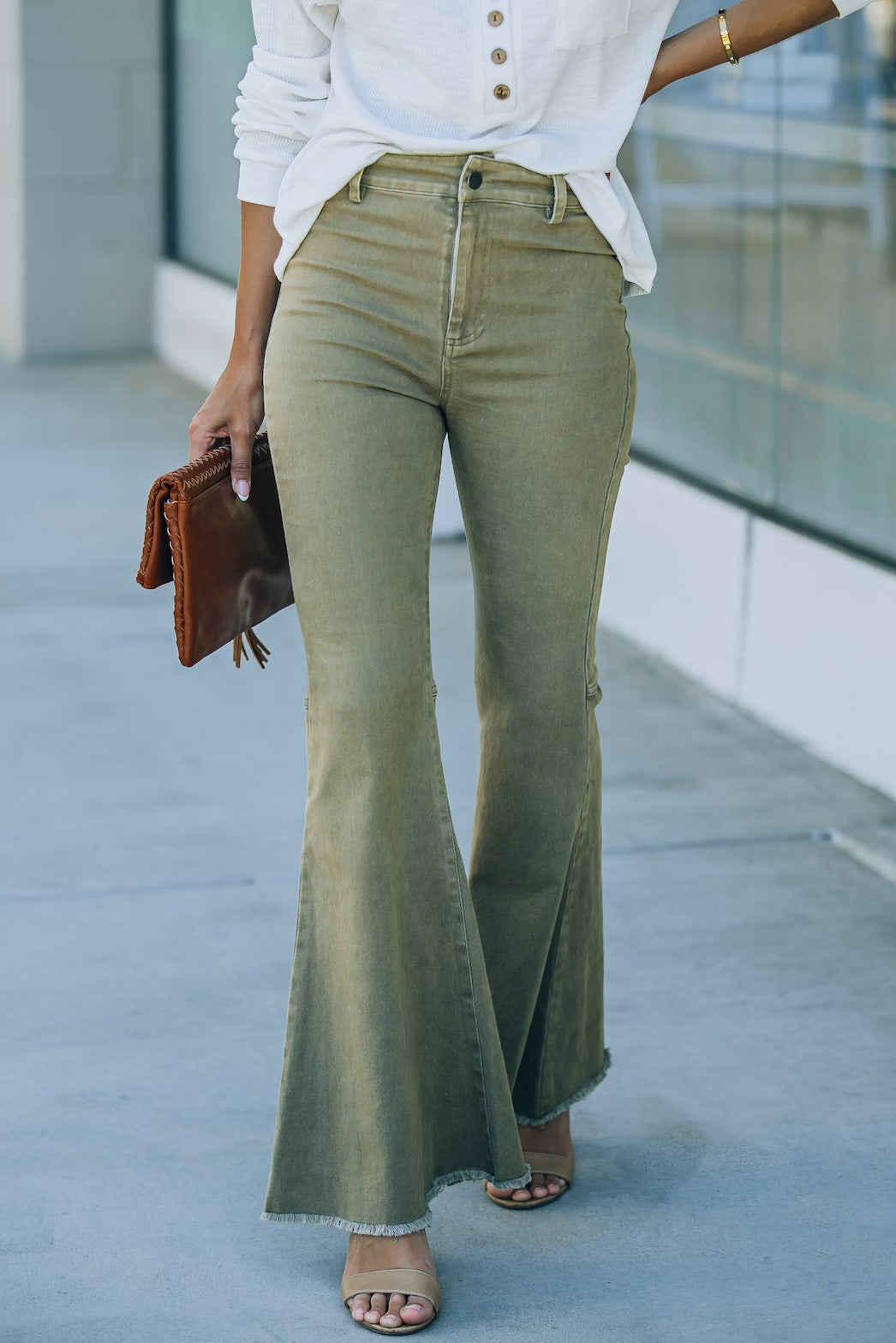 Josie Olive Denim Jeans - Southern Grace Creations