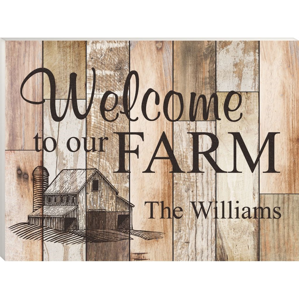 LIGHT FAUX WOOD PLAQUE - Engravable (ZRBB0033) - Southern Grace Creations