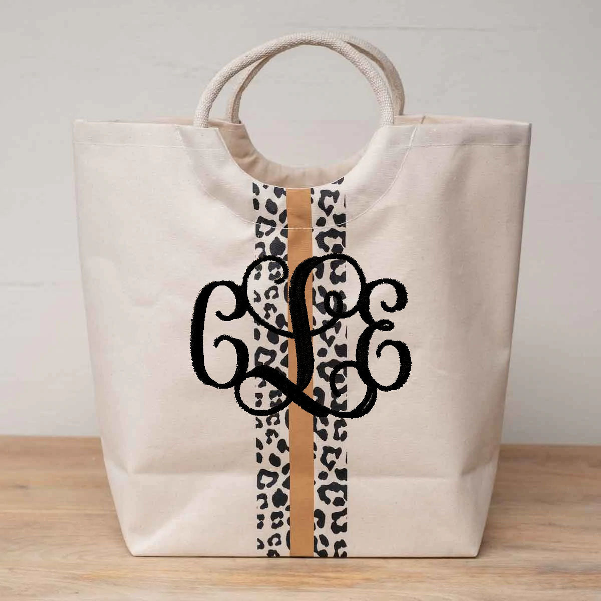 Leopard Lover - Natural/Black/Leopard Tote - Southern Grace Creations