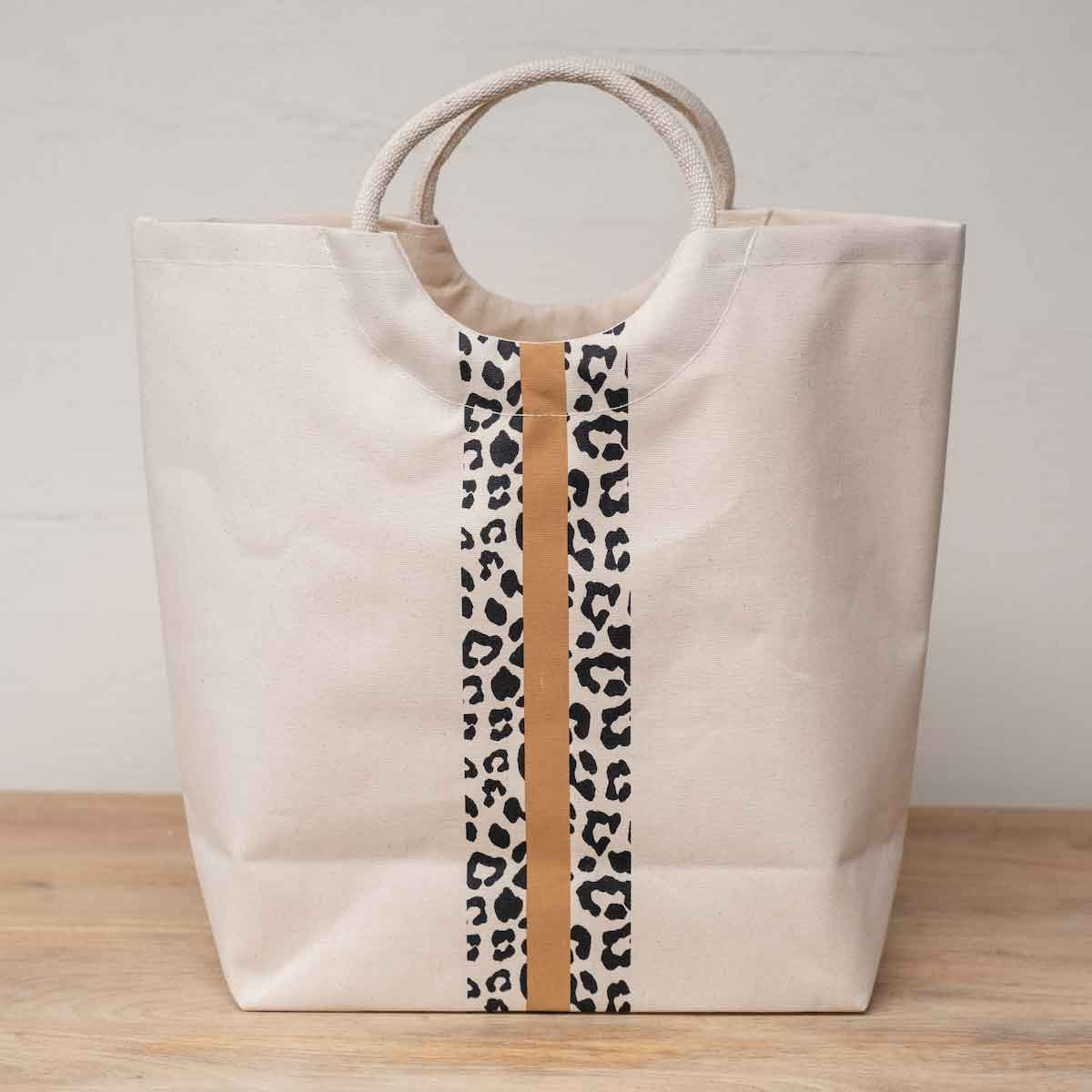 Leopard Lover - Natural/Black/Leopard Tote - Southern Grace Creations