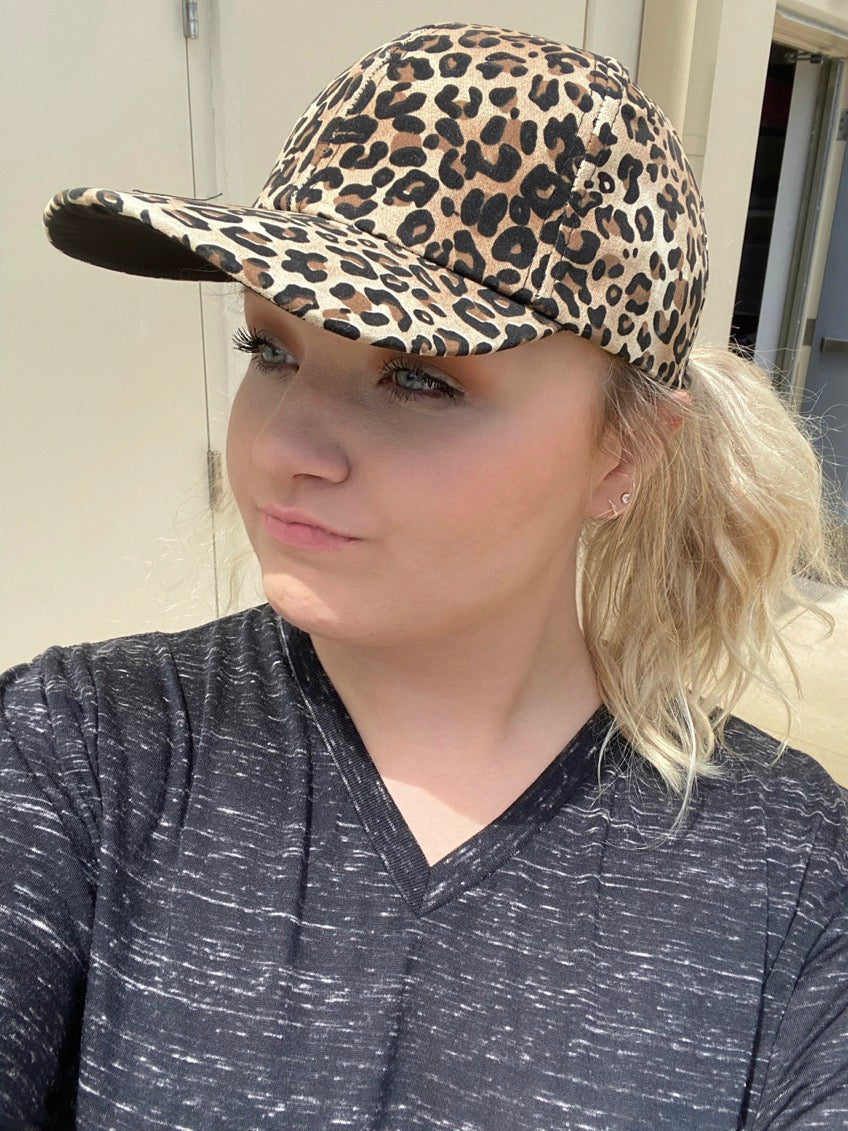 Leopard Print Hat - Southern Grace Creations