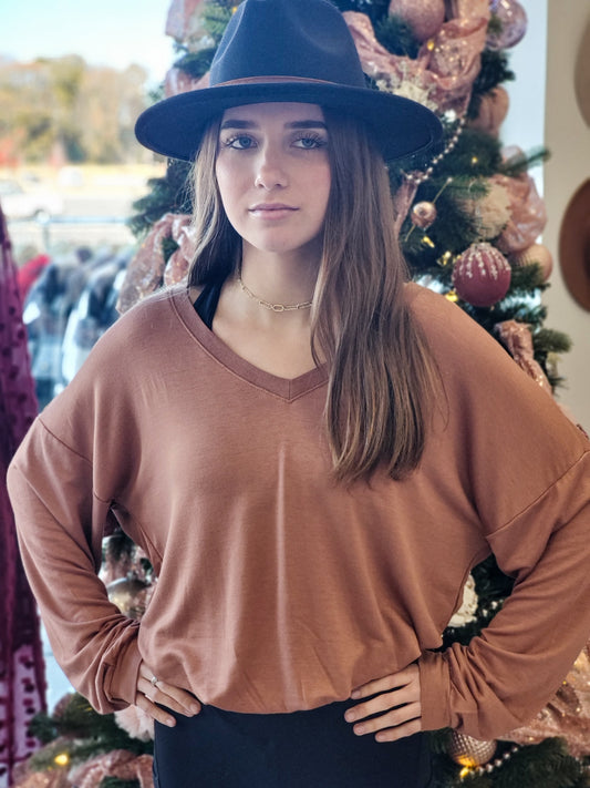 Loving Life Bodysuit-Brown - Southern Grace Creations