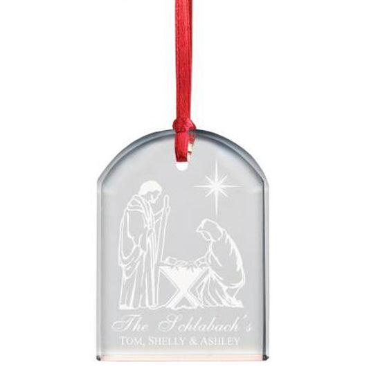 MEMORABLE ENGRAGED CRYSTAL DOME ORNAMENT - PERSONALIZED - Southern Grace Creations