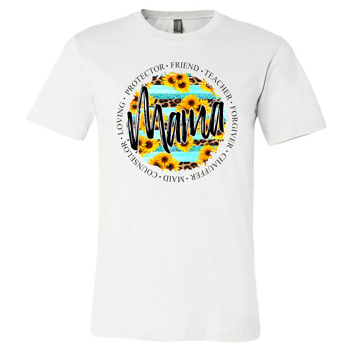 Mama Is... - White Short Sleeve Tee - Southern Grace Creations