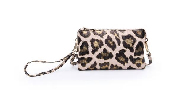 Metallic Leopard Crossbody - Southern Grace Creations