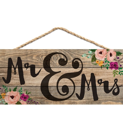 Mr. & Mrs. Sign - 4.5X10 - Southern Grace Creations