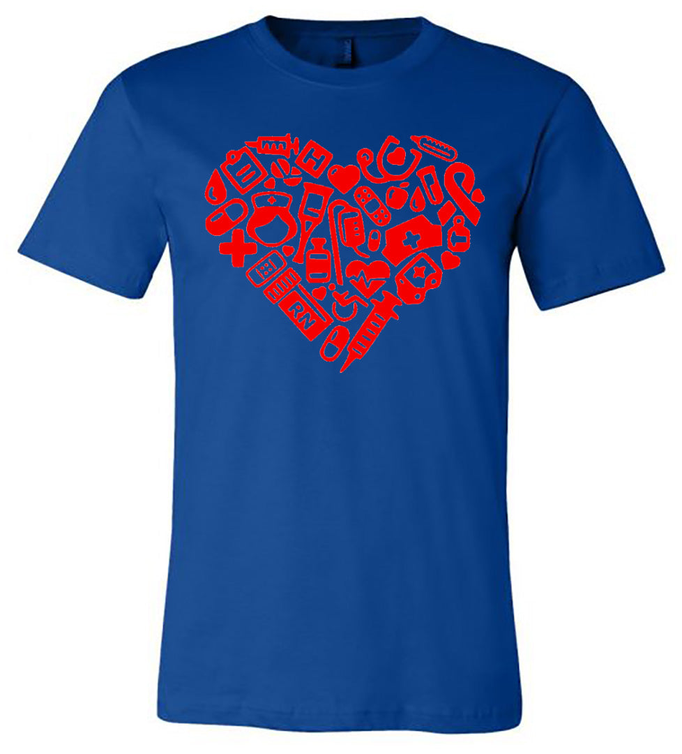 Nurse Heart Tee - Southern Grace Creations