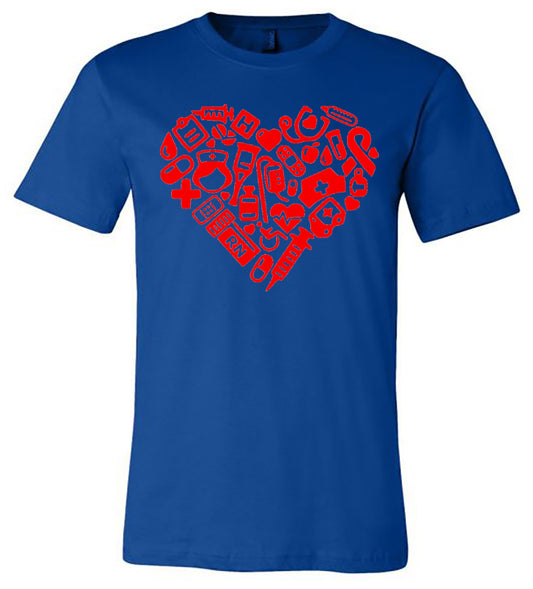 Nurse Heart Tee - Southern Grace Creations