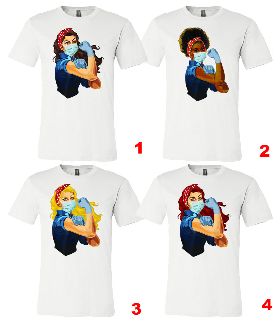 Nurse Power - White Short-Sleeve Tee - Southern Grace Creations