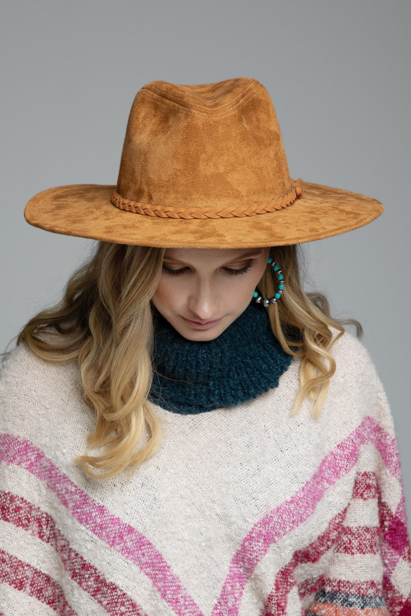 Panama Suade Tassel Hat - Southern Grace Creations
