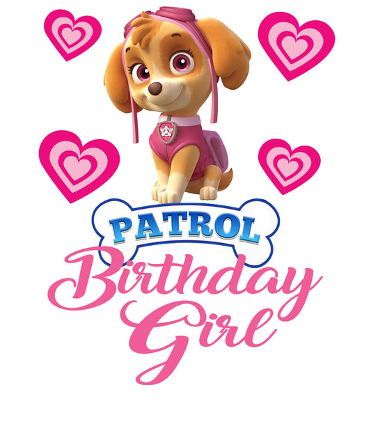 Paw Patrol Inspired "Happy Birthday" Shirt - Southern Grace Creations