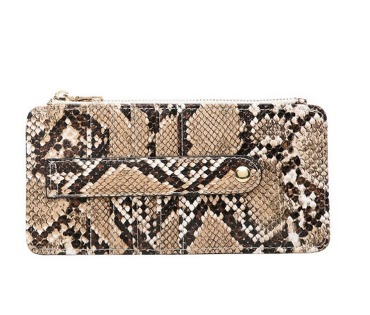 Python Tan Snake Slim Wallet - Southern Grace Creations