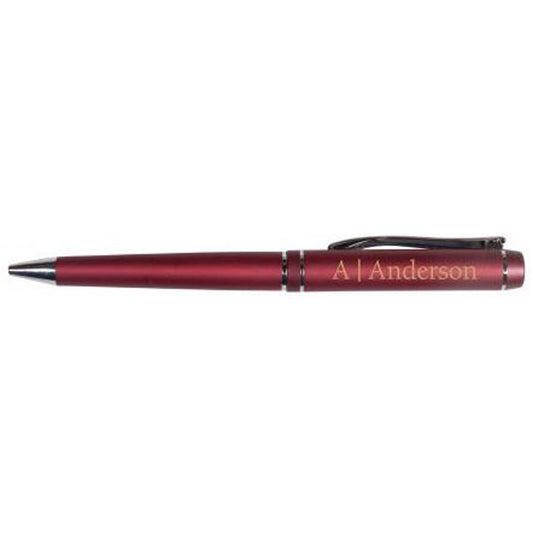 RED METAL PEN - ENGRAVABLE - Southern Grace Creations