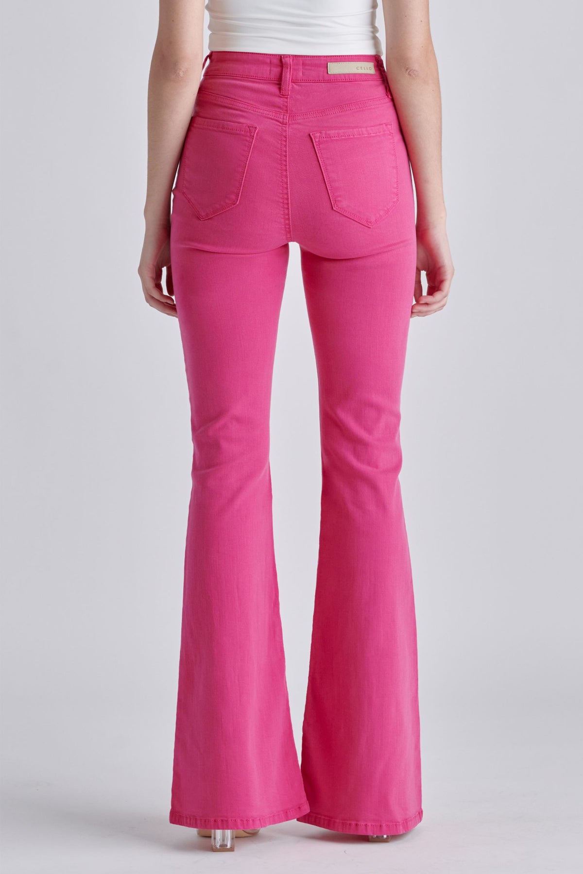 Raspberry Flare Jeans - Southern Grace Creations