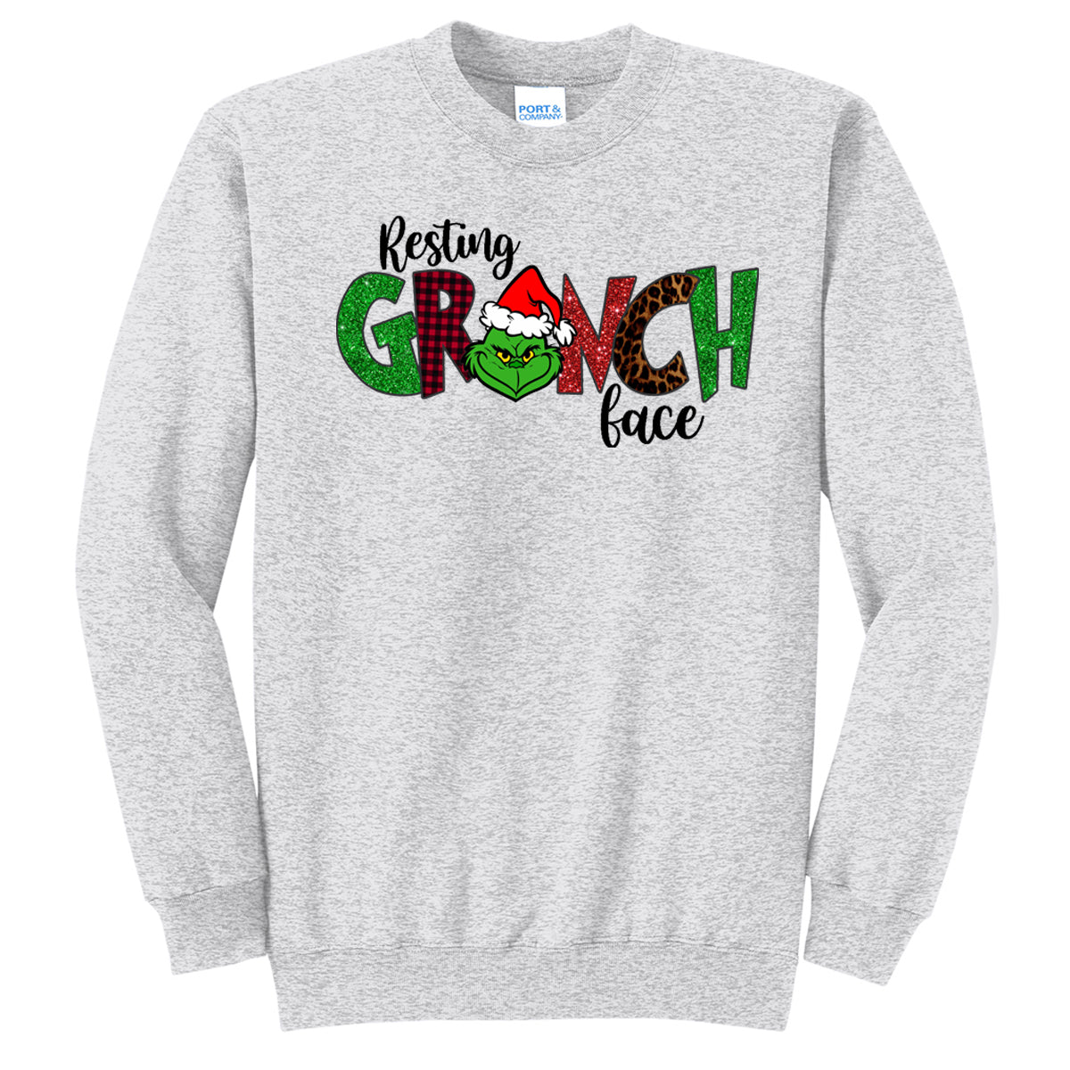 Resting Grinch Face Tee - Southern Grace Creations