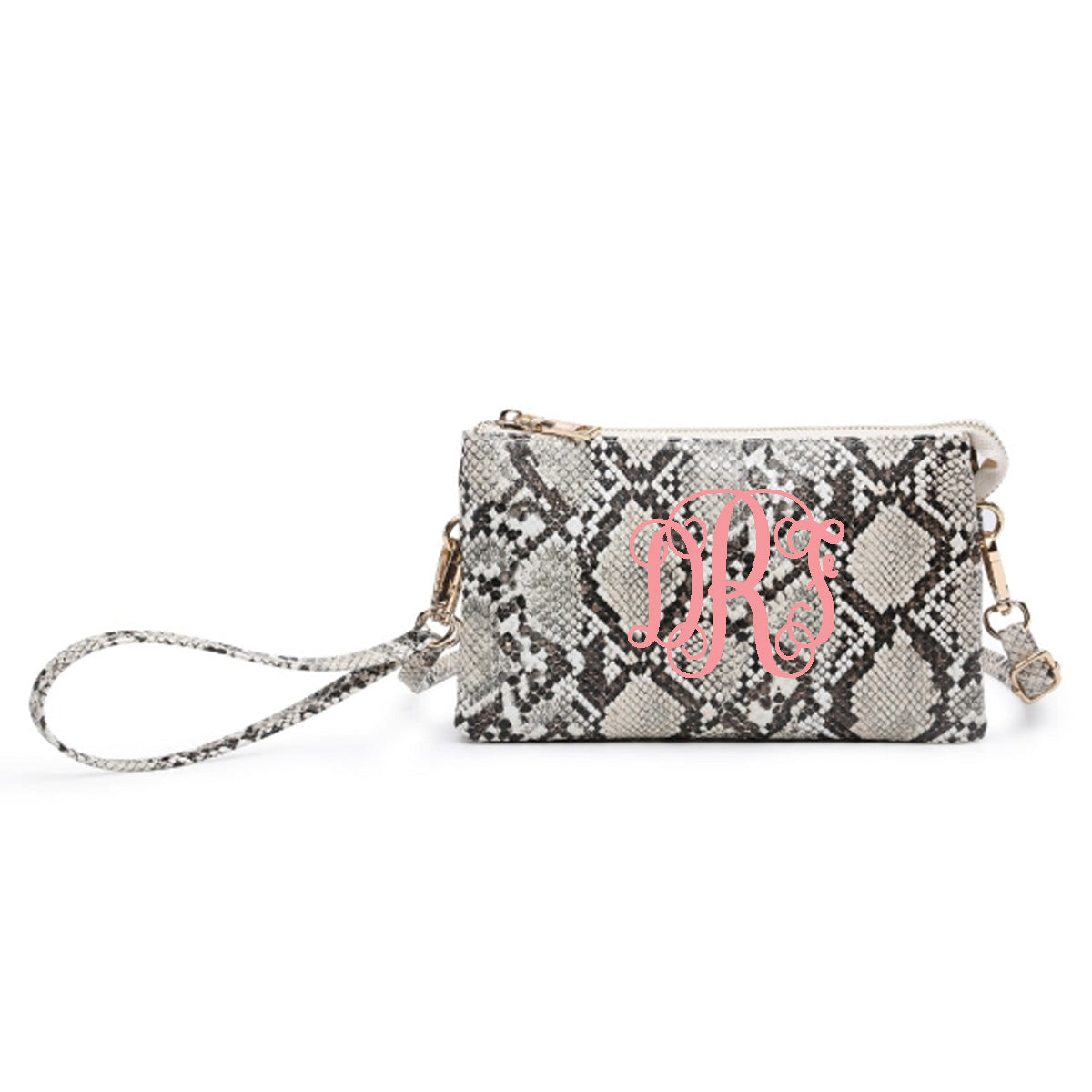 Riley Monogrammable CrossBody-Black/White - Southern Grace Creations