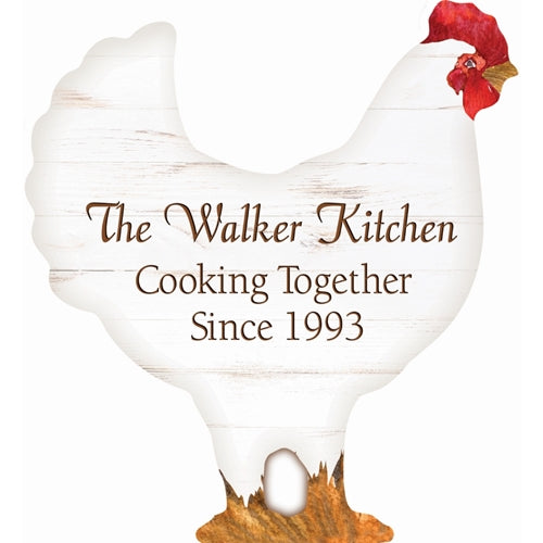 Rooster Sign (Engravable) - Southern Grace Creations